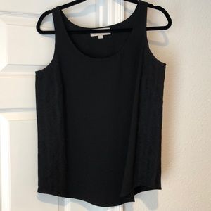 Black lace tank